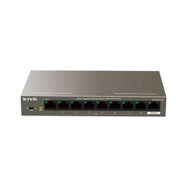 سوییچ 9 پورت تندا مدل TENDA TEG1109P-8-102W