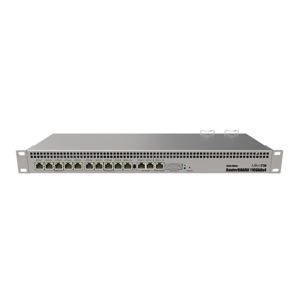 روتر شبکه میکروتیک مدل Mikrotik RB1100AHx4 DUDE EDITION کارکرده