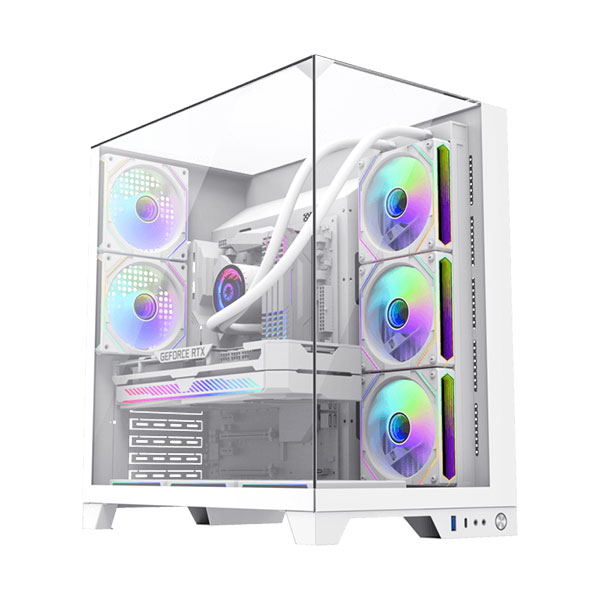 کیس گیمینگ کامپیوتر گیم‌ مکس مدل GameMax Infinity Plus White