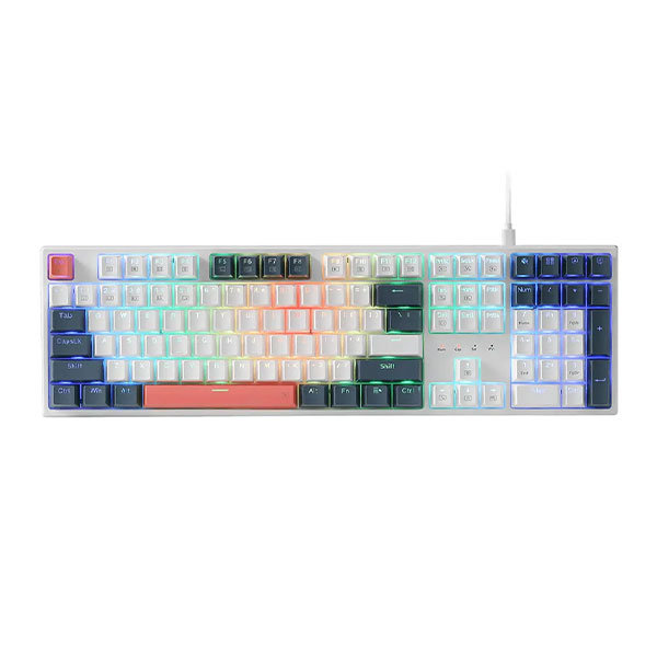 کیبورد با سیم گیمینگ ردراگون مدل Redragon Trundle K668 WBO RGB